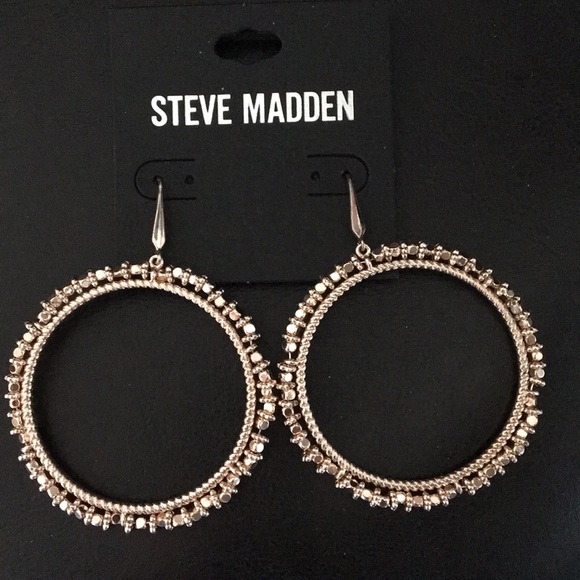 Steve Madden Fancy Hoops - Picture 1 of 2